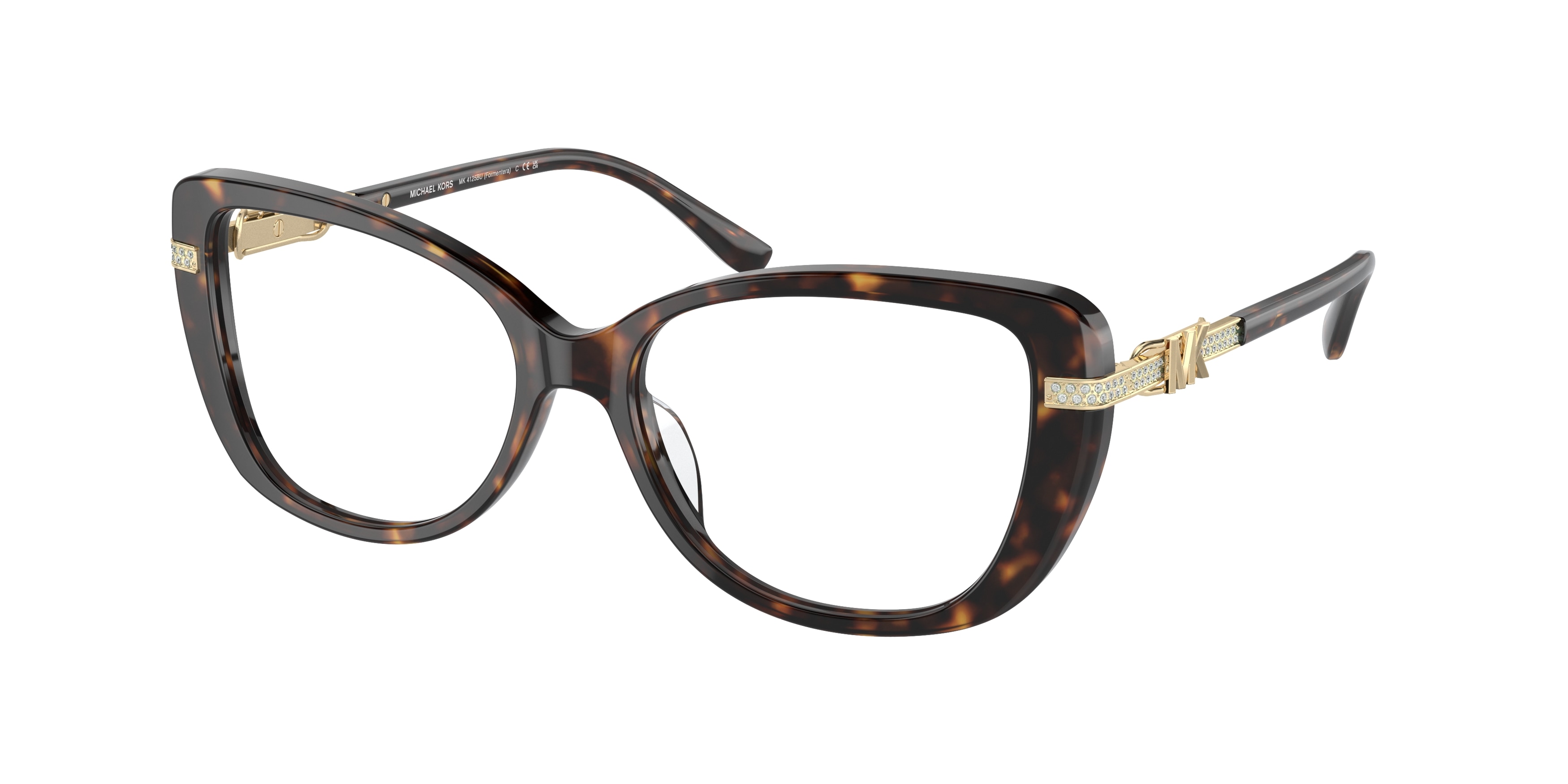 Michael Kors Damen MK4125BU Formentera 3006 Optische Fassungen Acetat SchildkröTe Transparent Cat Eye Normal-image